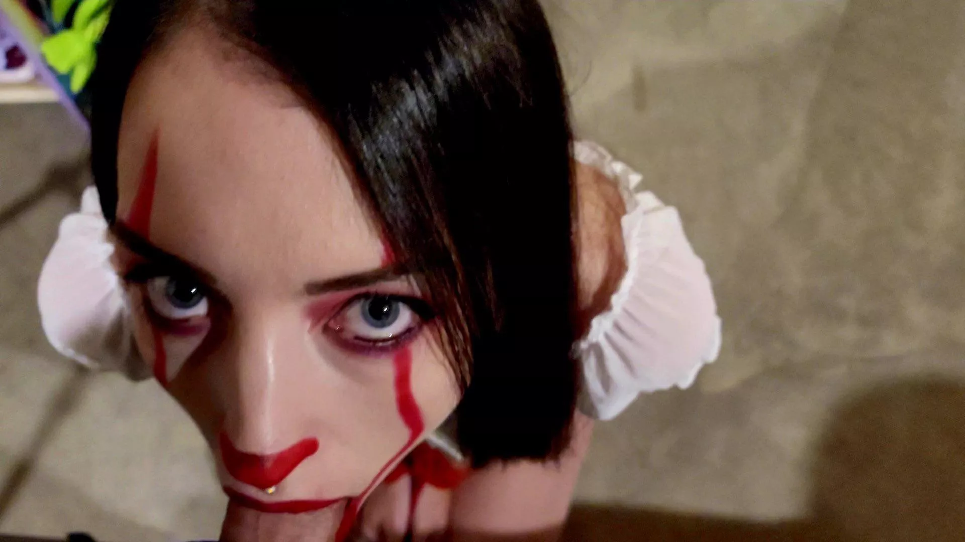 did a pennywise inspired video tonight. love what i do. π did a pennywise inspired video tonight. love what i do. π