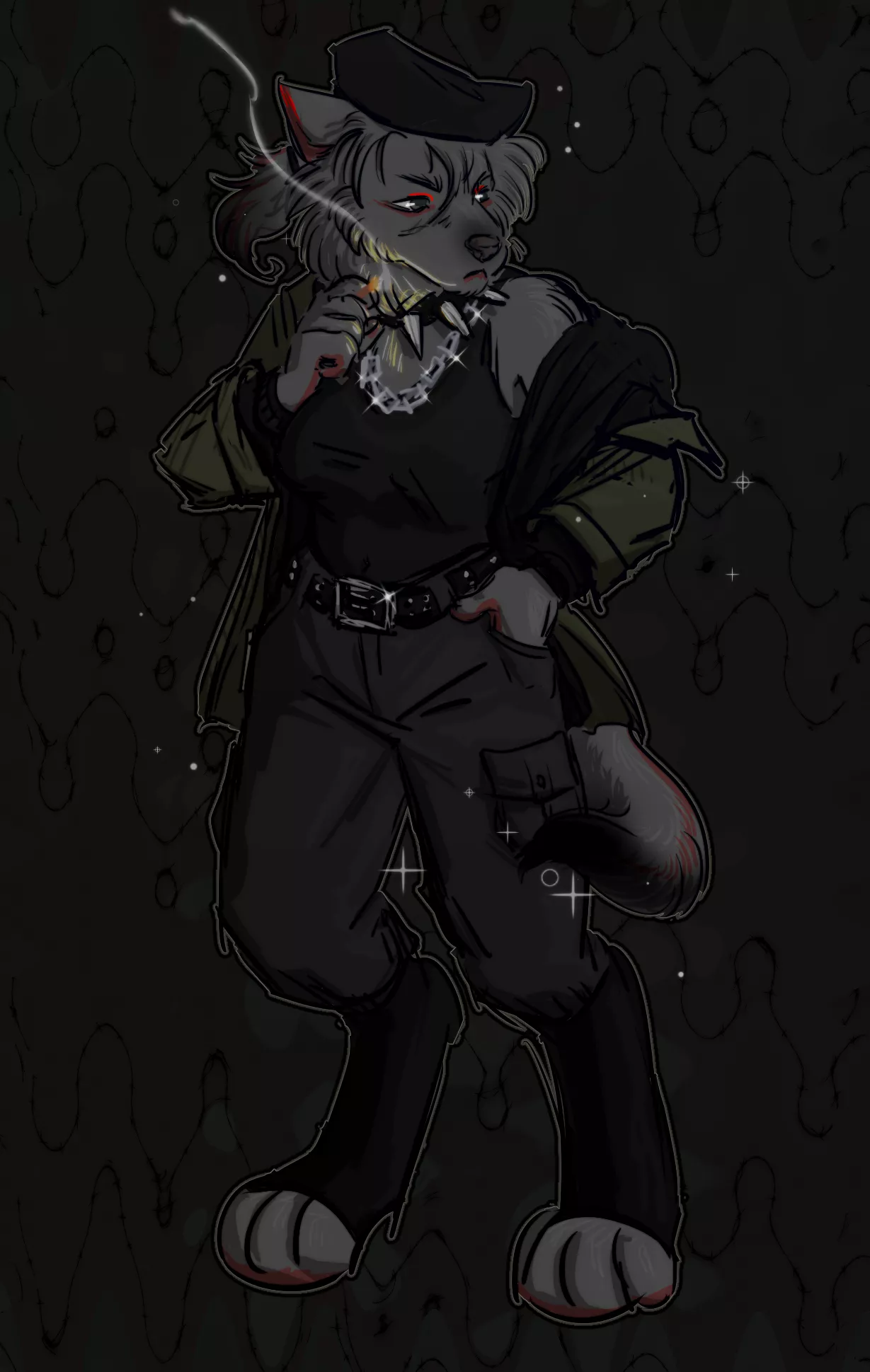 Did a wee doodle of my fursona.