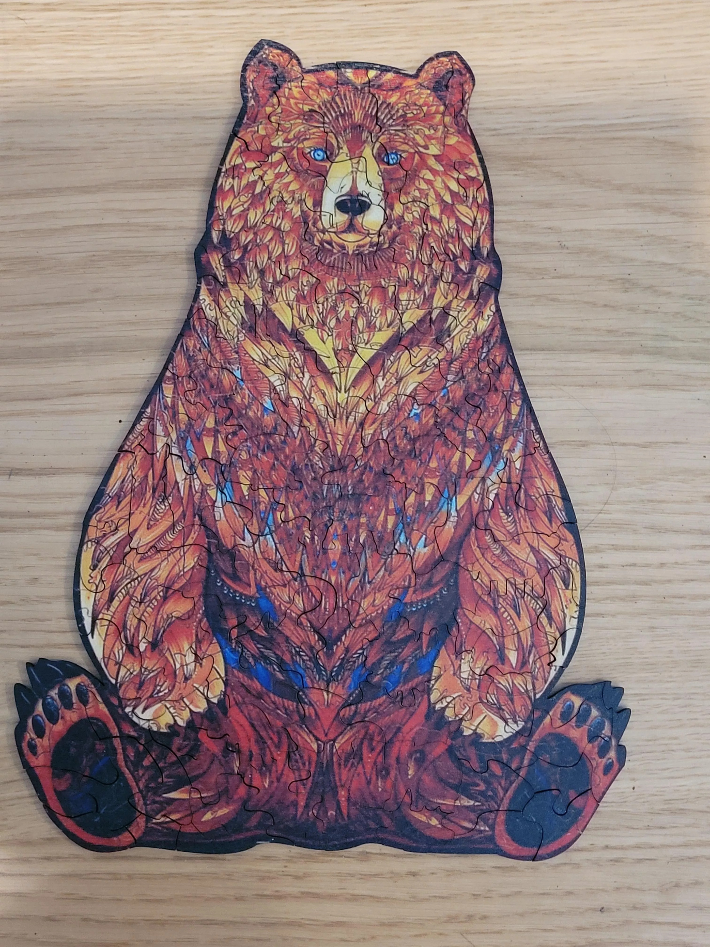 Did another puzzle with daddy today it was fun (also beat him at mariokartie 😇)