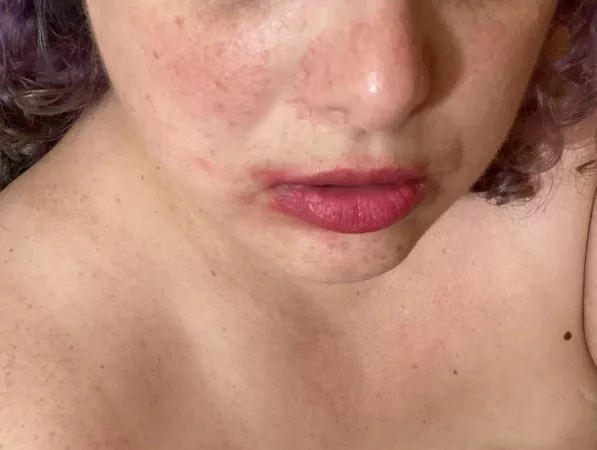 Did my lipstick get a little smeared? Did my lipstick get a little smeared?