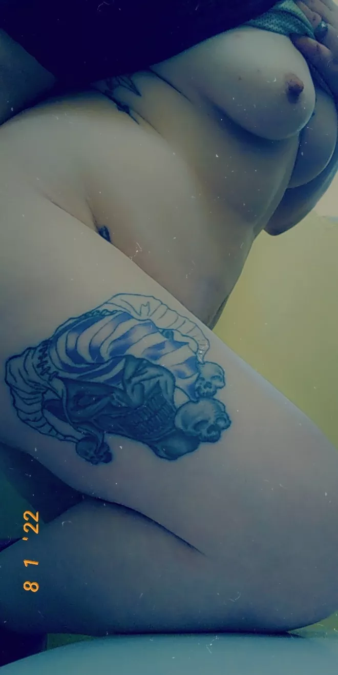 Did my tattoo or my tits catch your attention first? ;)