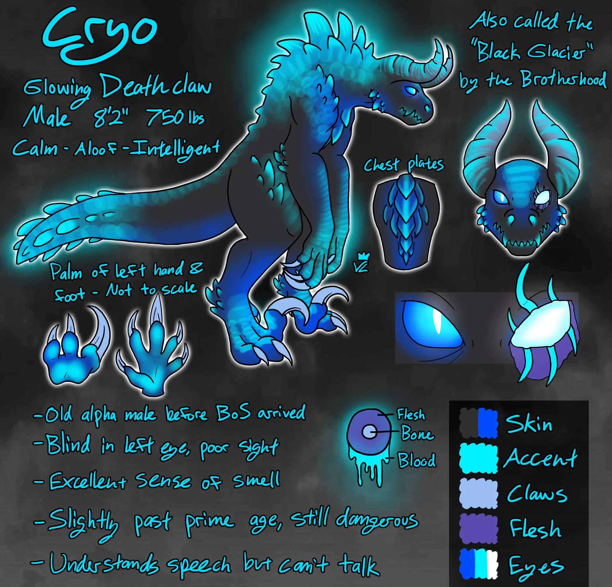 Didn't think I'd discover the Fallout mod, do the sketch, AND complete the ref in one sitting, but here we are (OC)