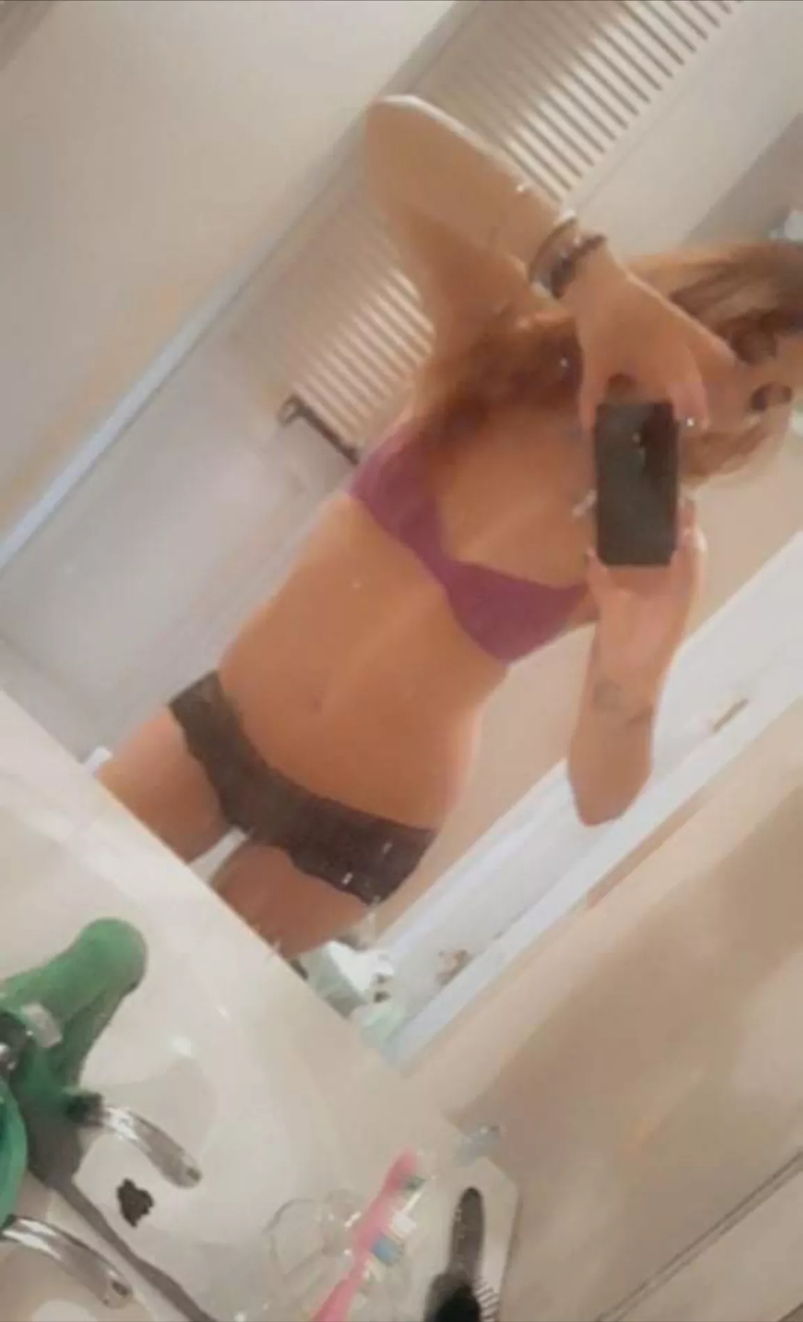 Dirty mirror. Clean body