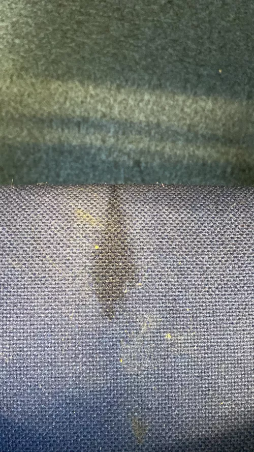 Dirty slag pissed on the office chair. Some went on the floor. Hahahaha.