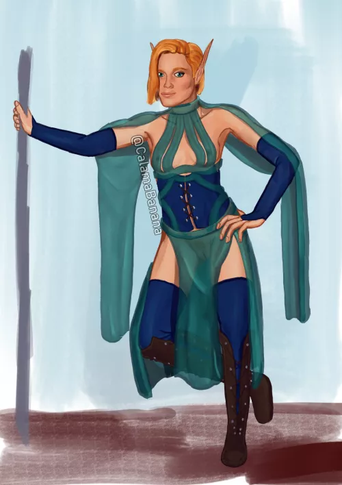 Distracting their foe is a large part of a bladesinger's dance. (CalamaBanana)