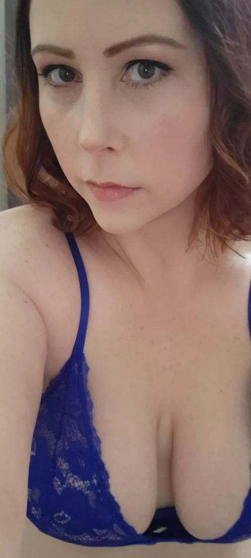 Do I look good in blue? [F44] [OC]
