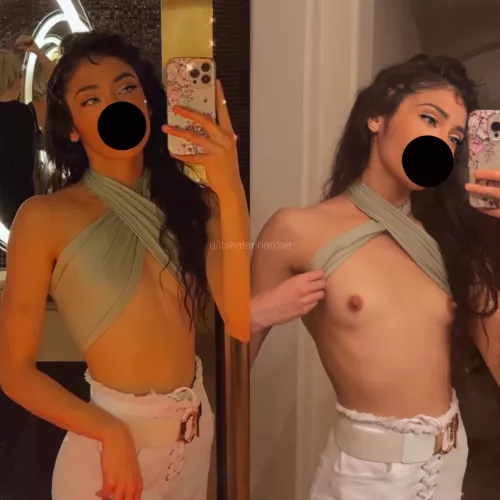 do my small boobs look cute with my top on or off?