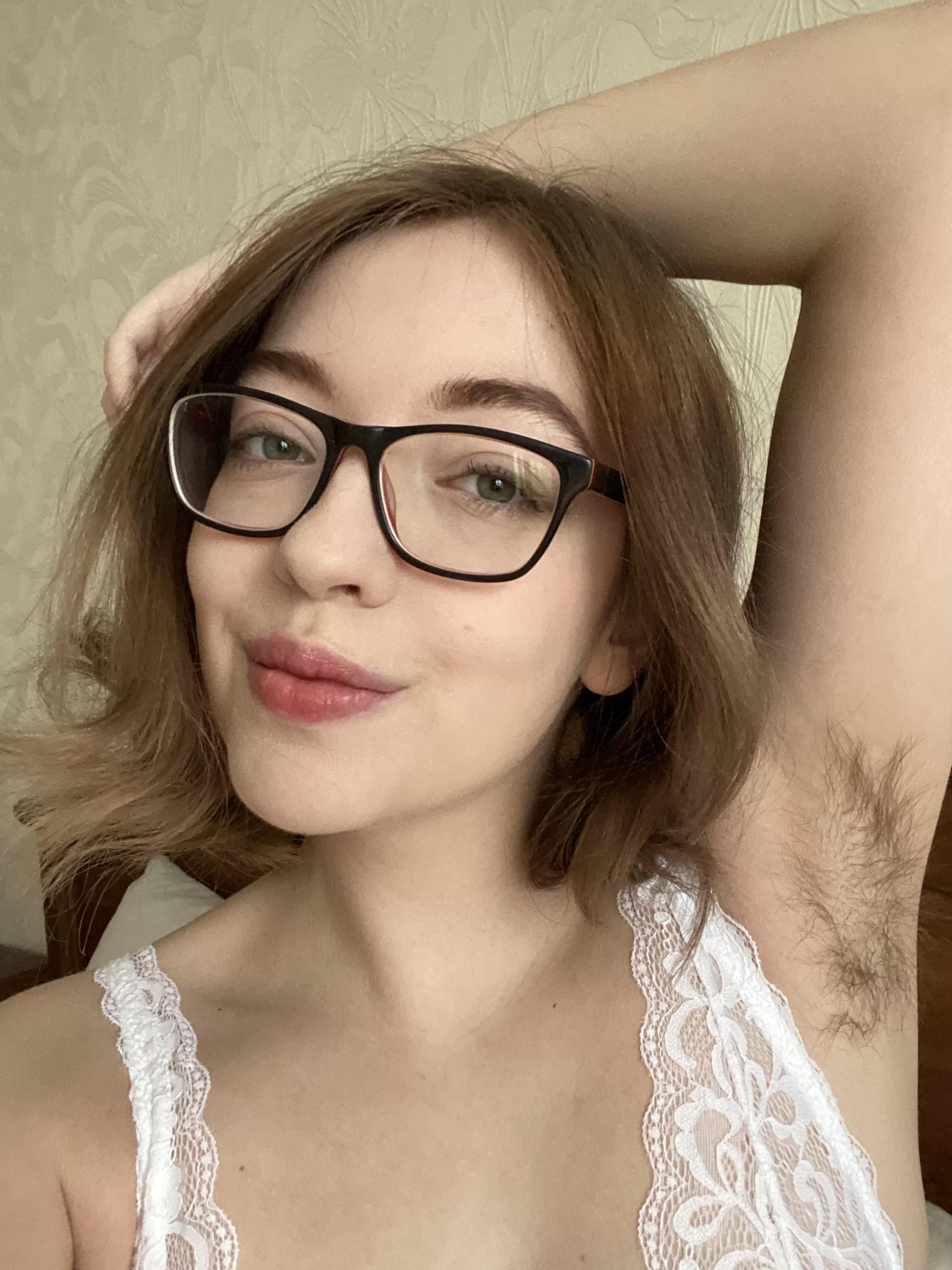 hairy armpit selfie nude