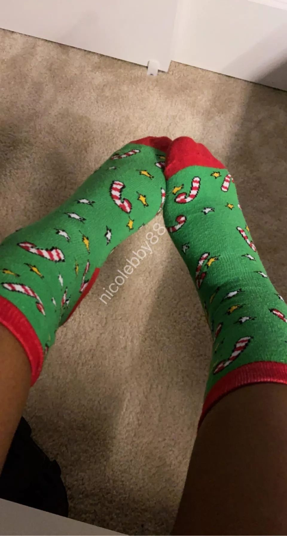 Do you like my Christmas socks? Do you like my Christmas socks?