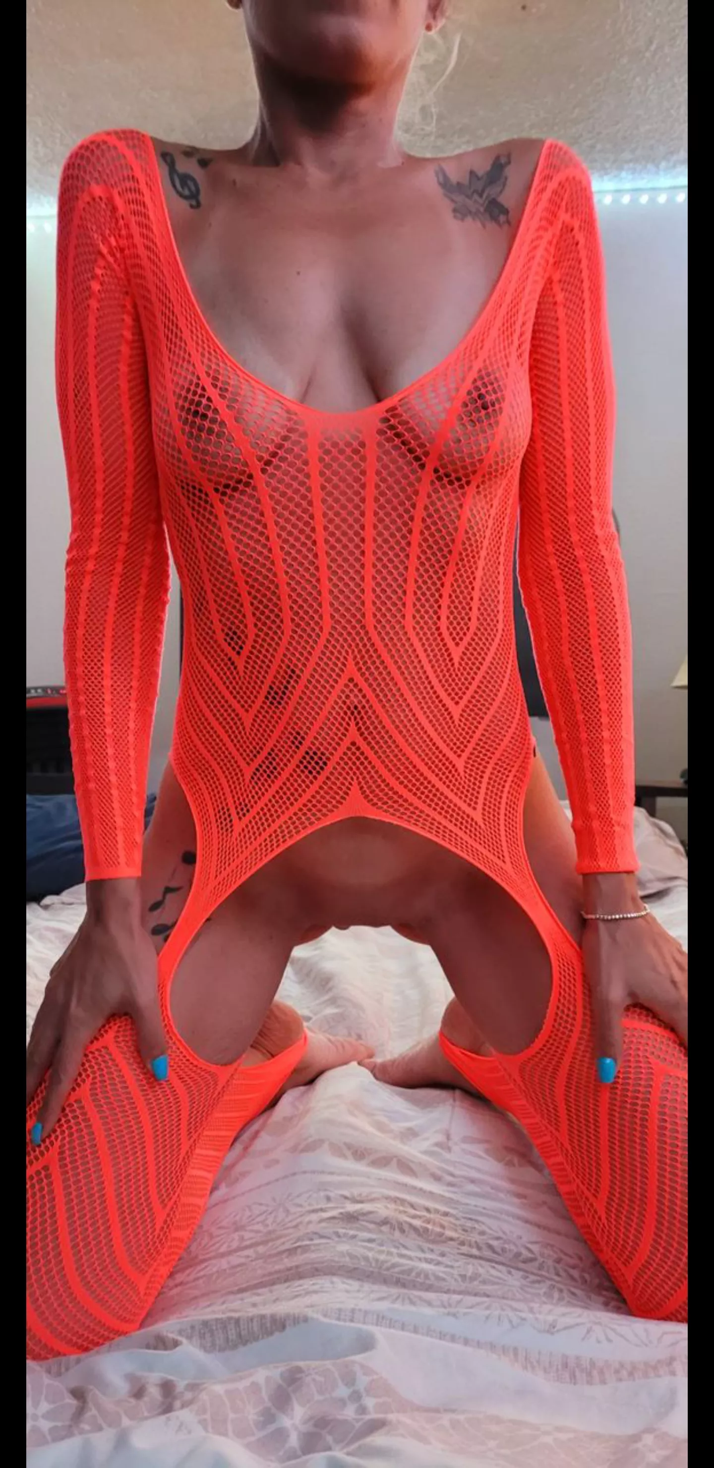Do you like my crotchless lingerie Do you like my crotchless lingerie