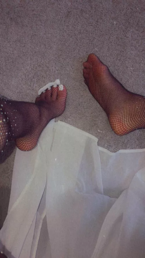 Do you like my diamond fishnets? ;) Do you like my diamond fishnets? ;)