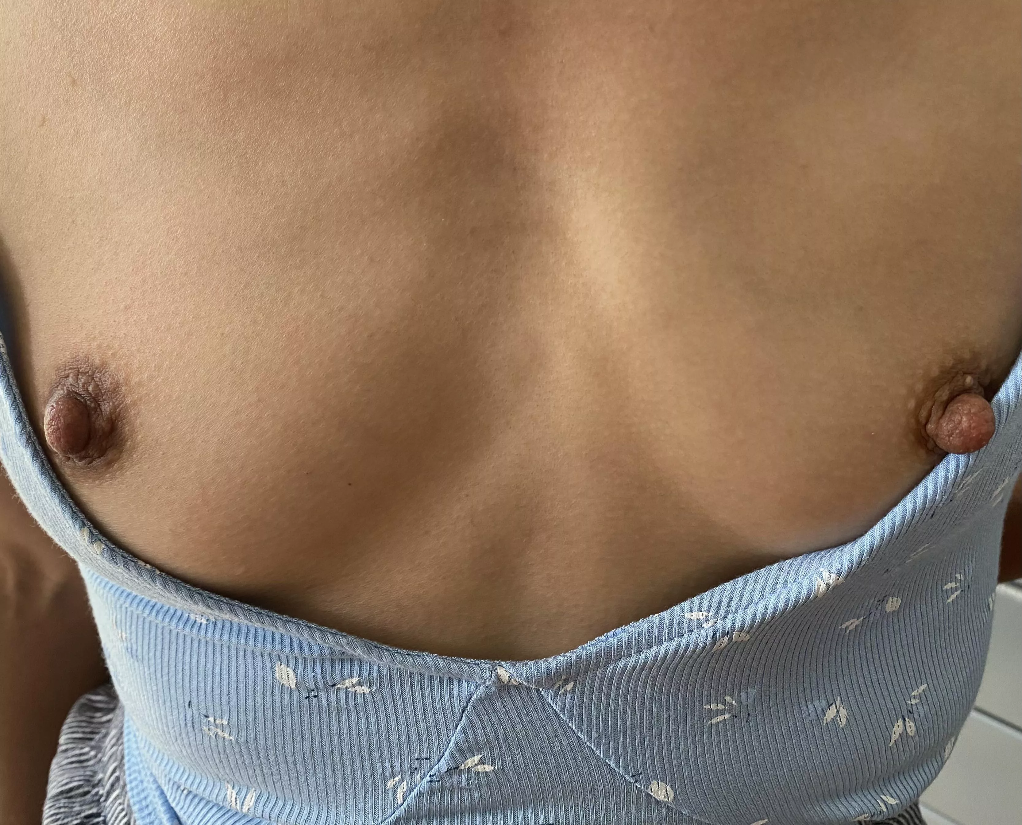 Do you like my new fashion style ? Sometimes my nipples pop out like this in public when I shop :)