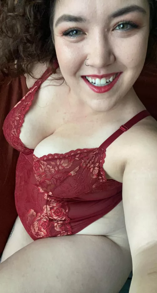 Do you like my new lingerie? Or would you rather see it on the floor? 😜