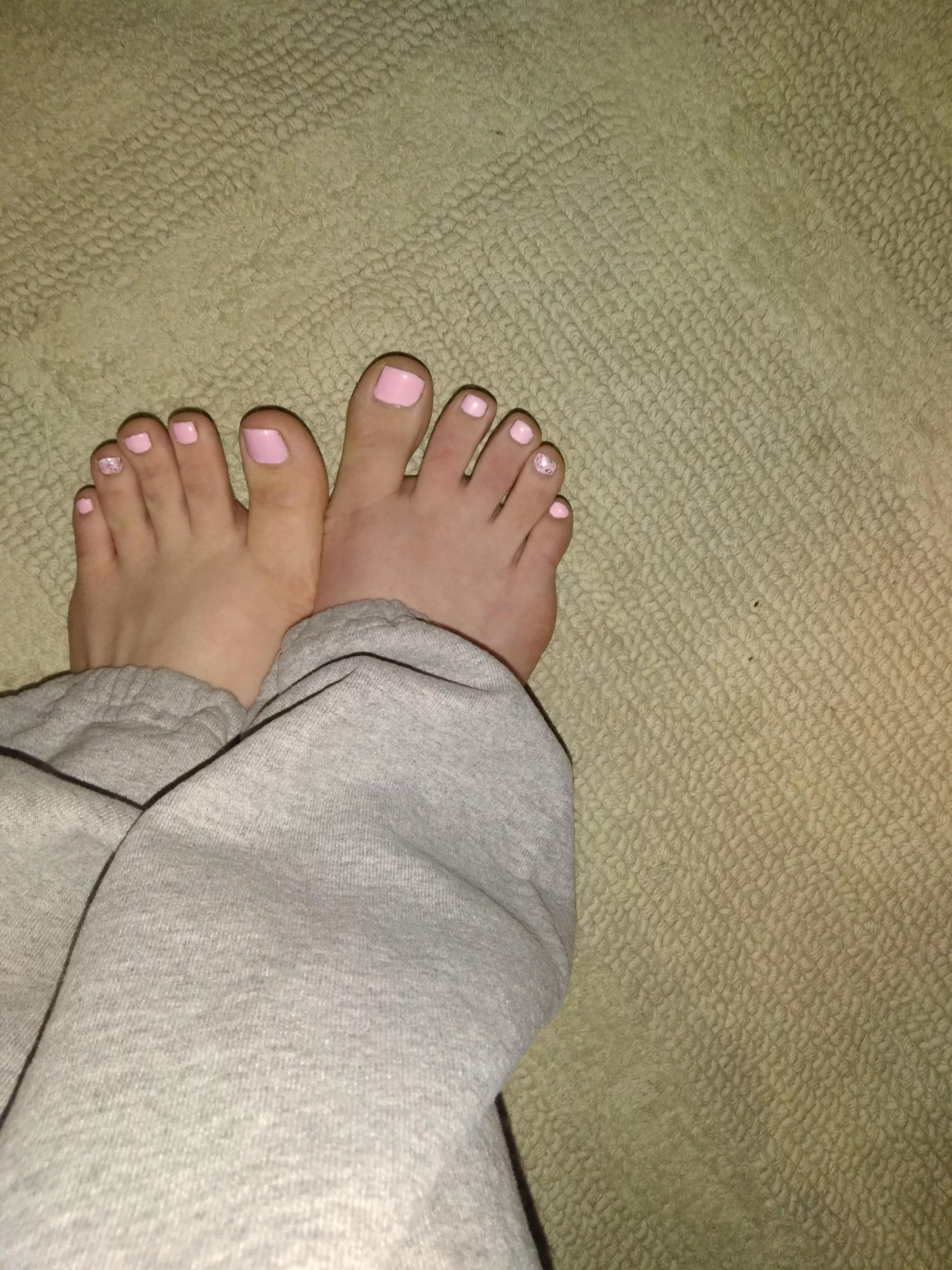 Do you like my pink toes Do you like my pink toes