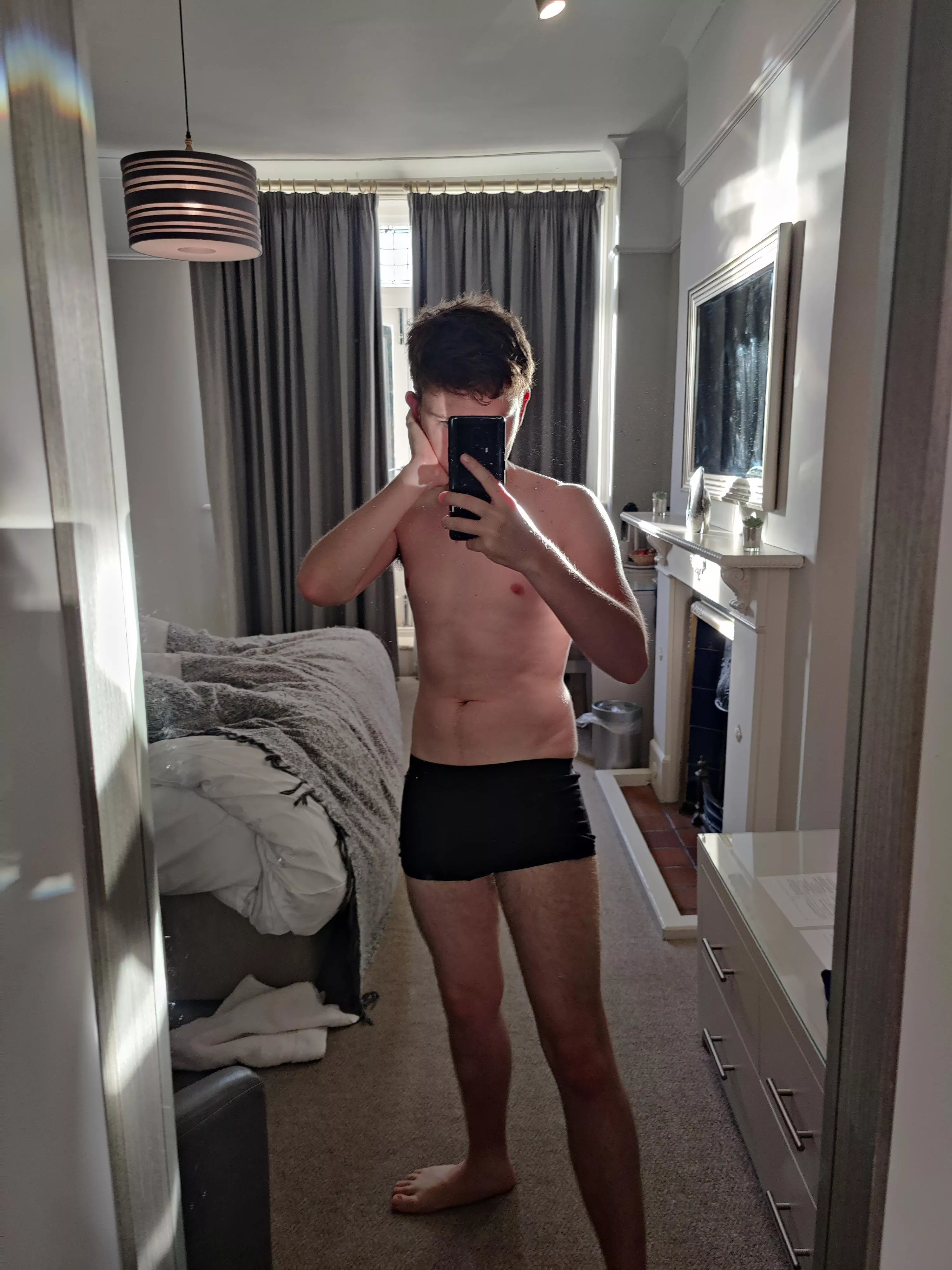 Do you mind if I walk around like this?