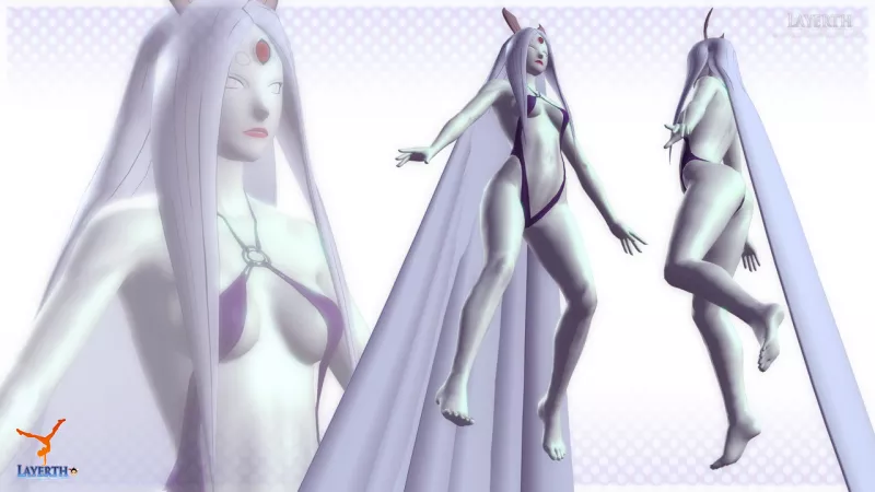 Do you think Kaguya has thicc ass under her robe? [Naruto] (Layerth-3D)