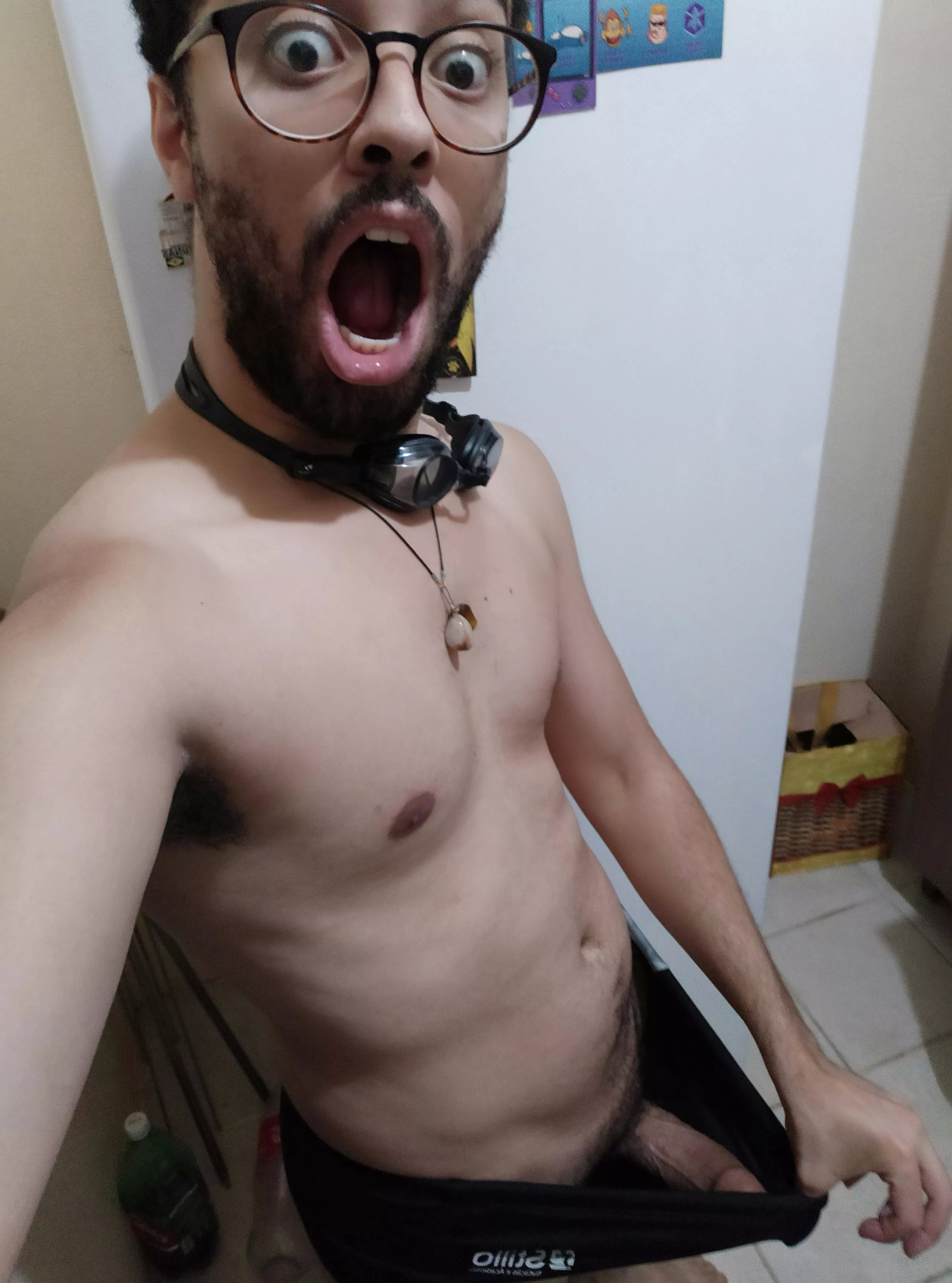 Do you think they will notice my boner while I swin?