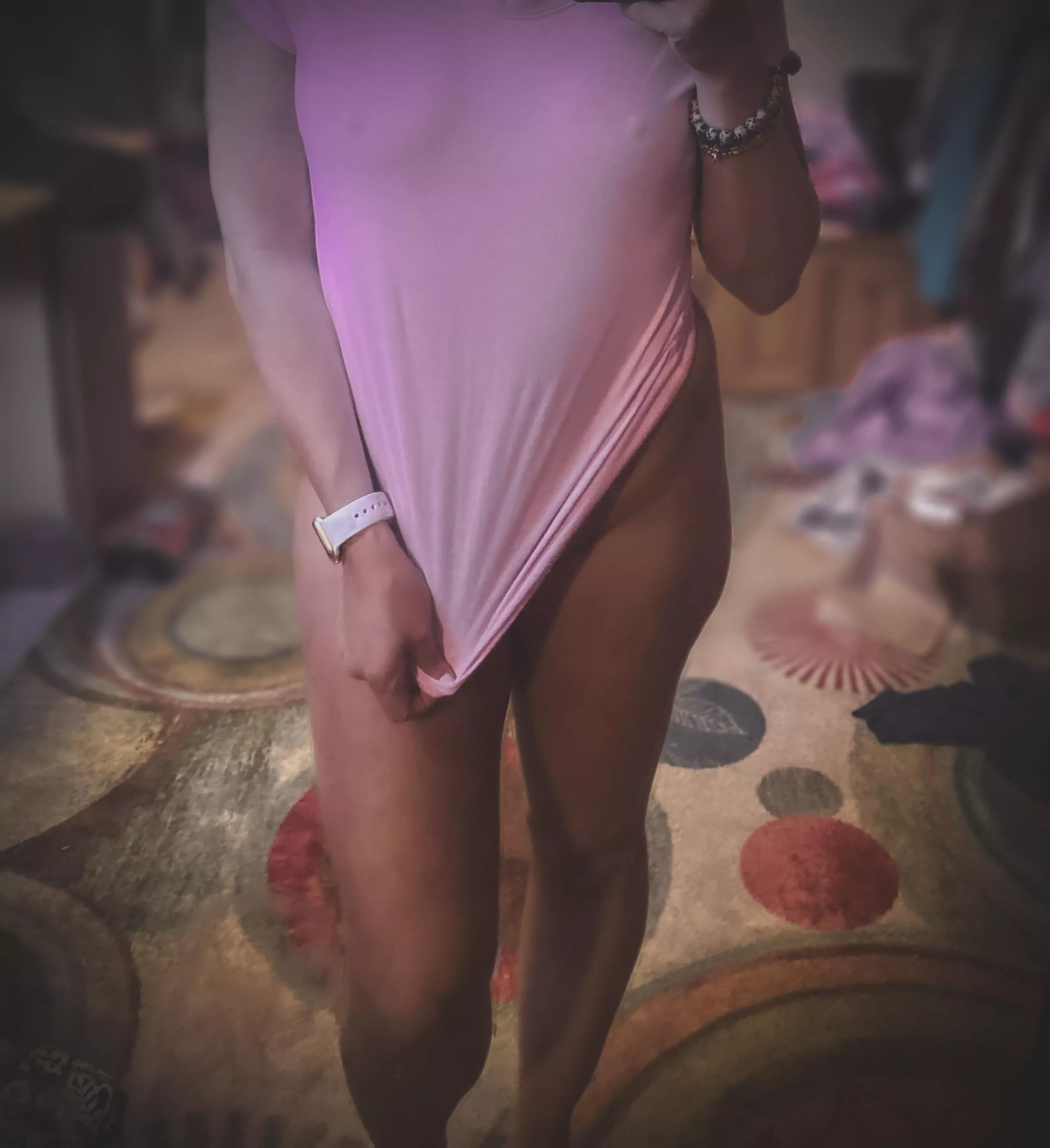 Does a braless selfie from a high school math teacher turn you on? [f] 38