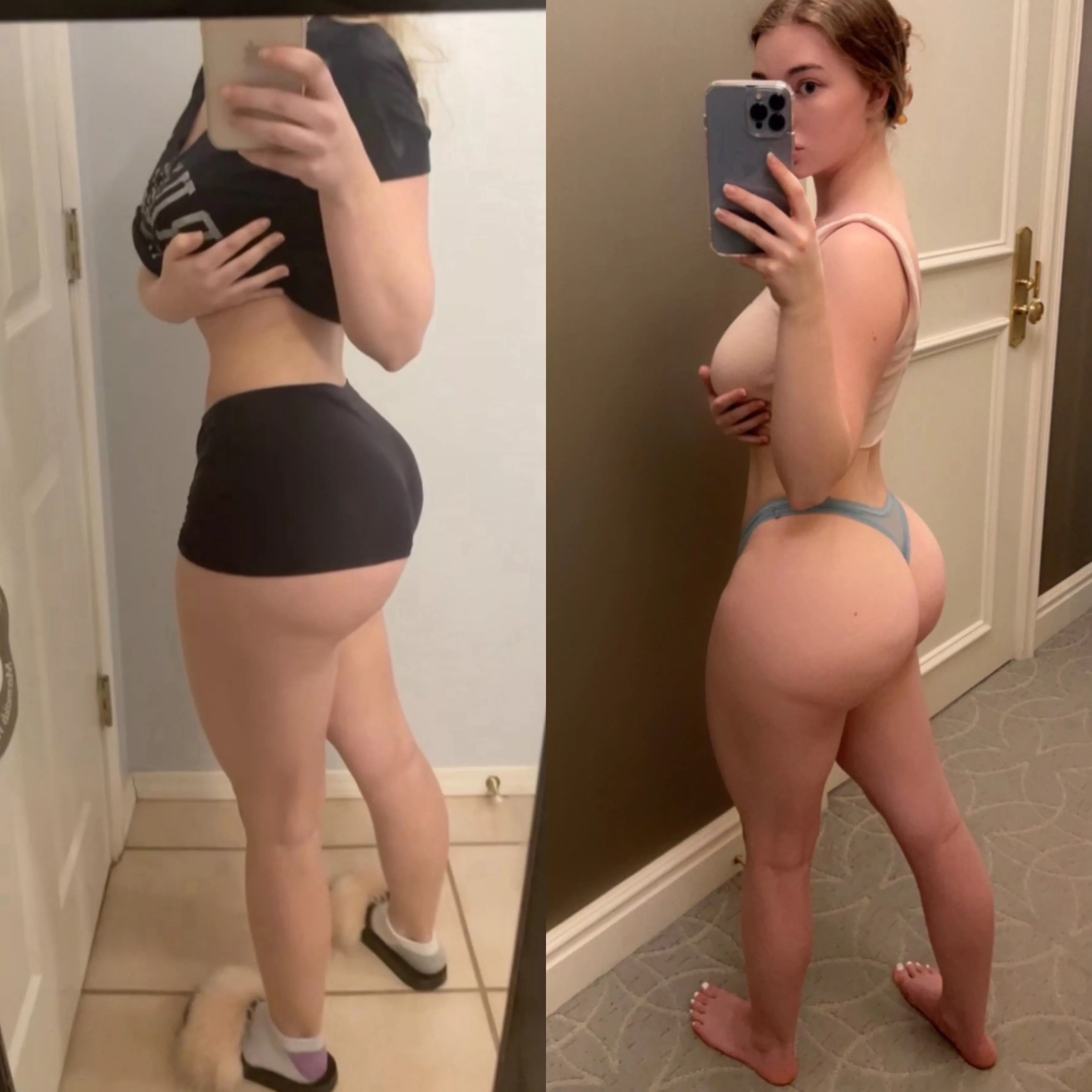 Does my ass look fatter in boyshorts or a thong? [f]