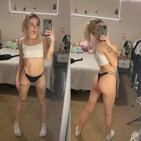 Does my ass look good in a thong? Does my ass look good in a thong?