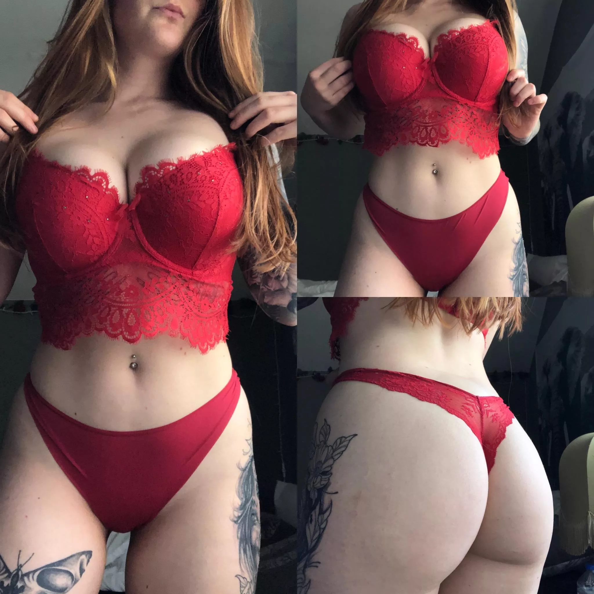 Does my ass look good in red? ?