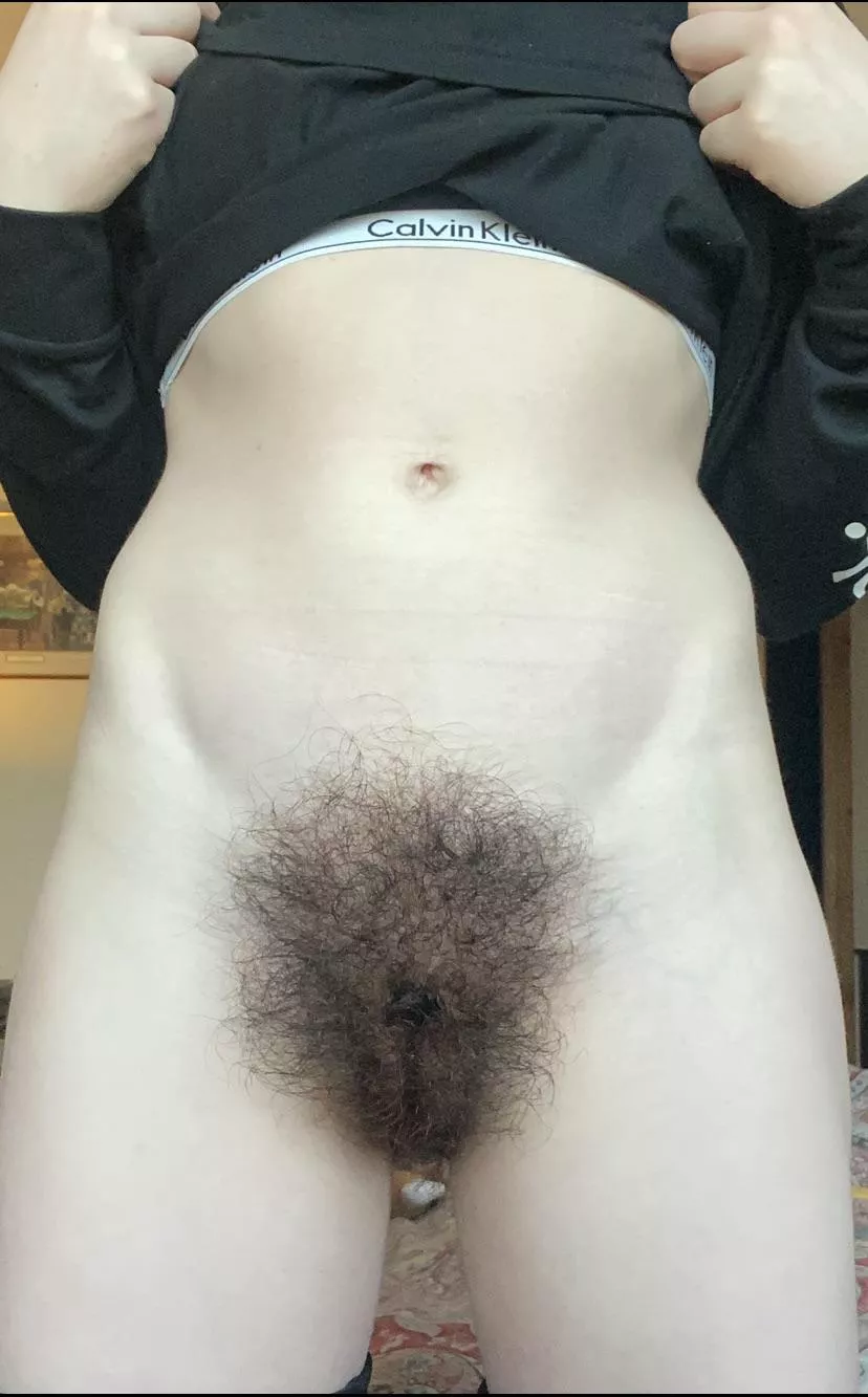 Does my bush contrast well with my pale body?
