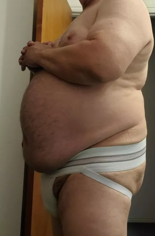 Does this jock make me look fat?