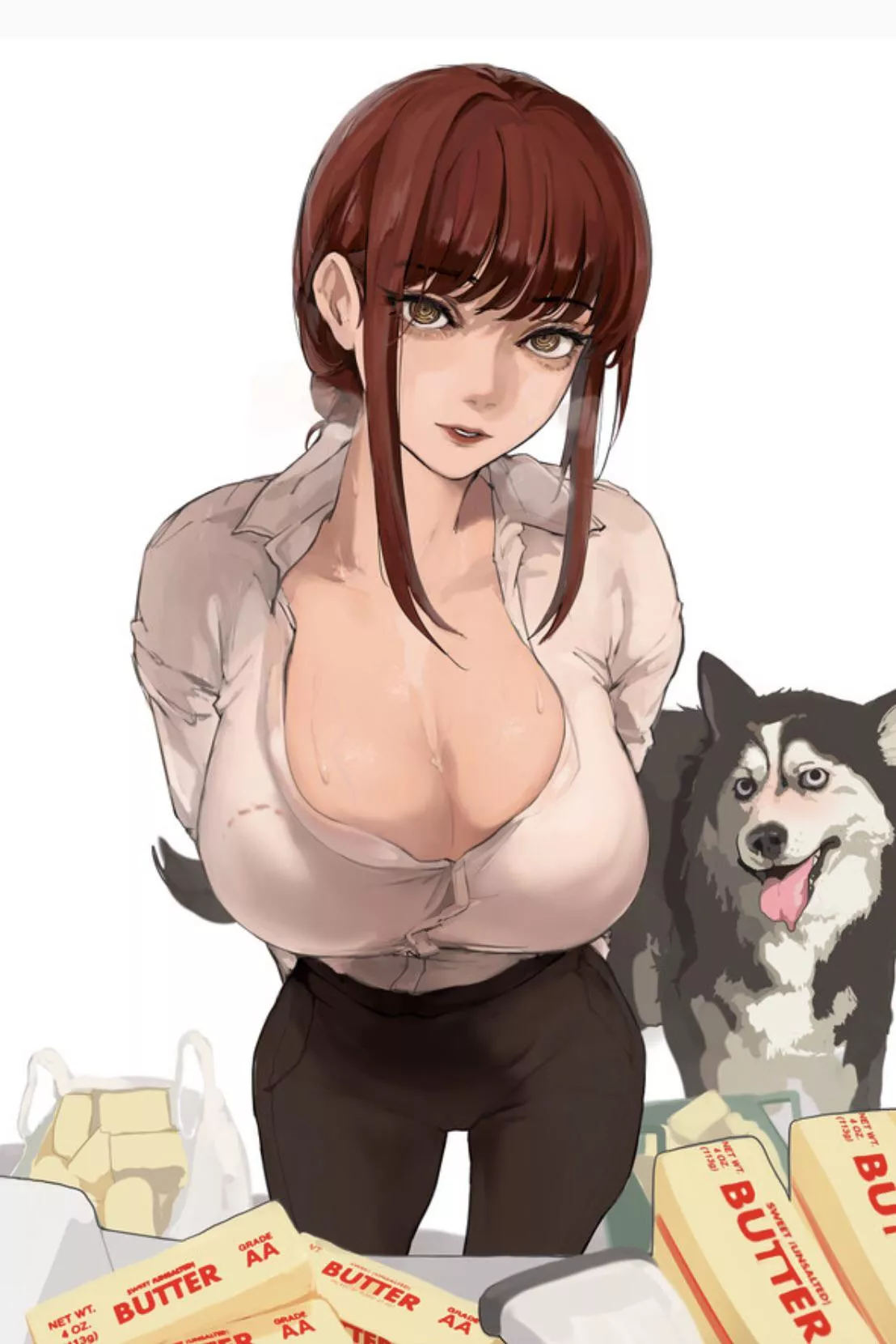 Dogs just LOVE a hot, buttered muffin... (mamimi) Dogs just LOVE a hot, buttered muffin... (mamimi)