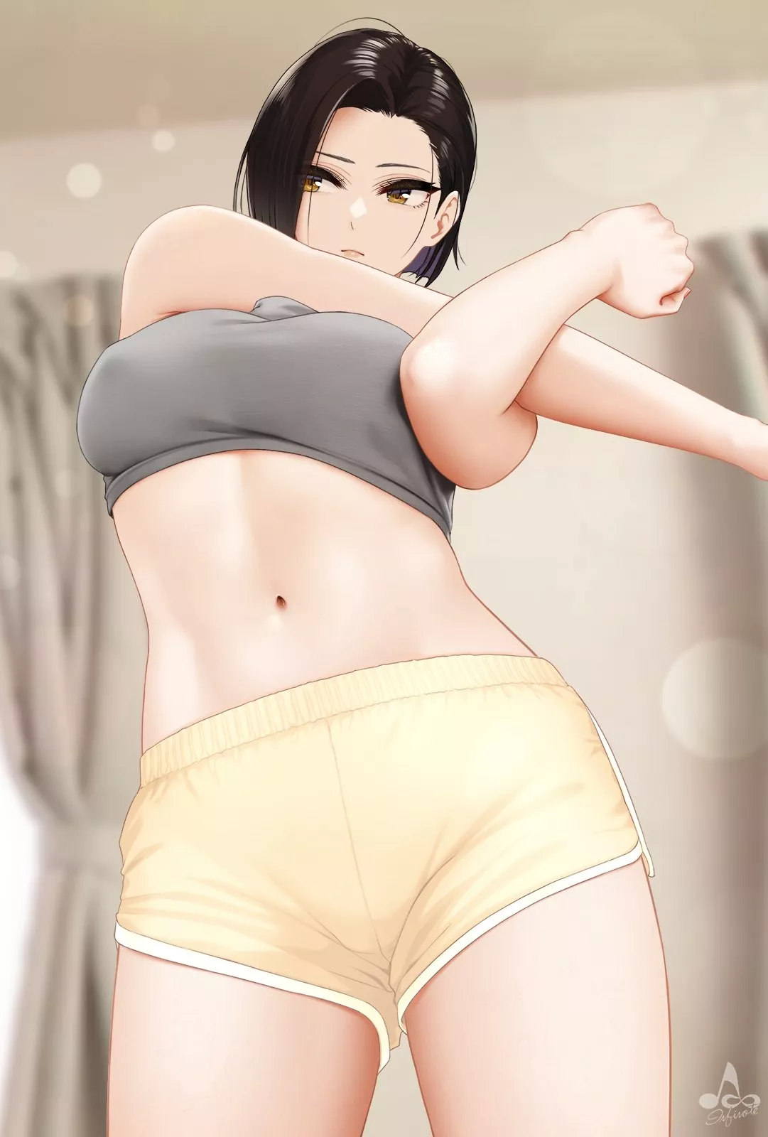 Doing Some Stretches