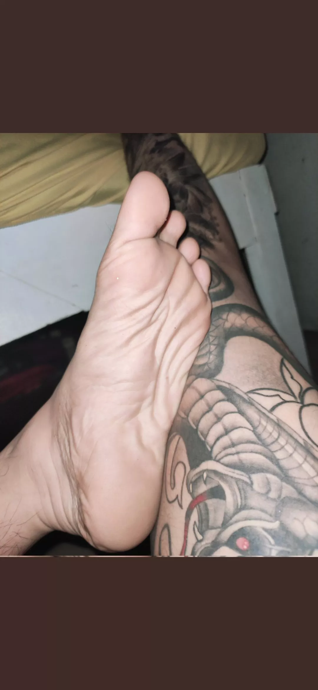Don't mind the cobra. JUST SUCK MY FEET😈