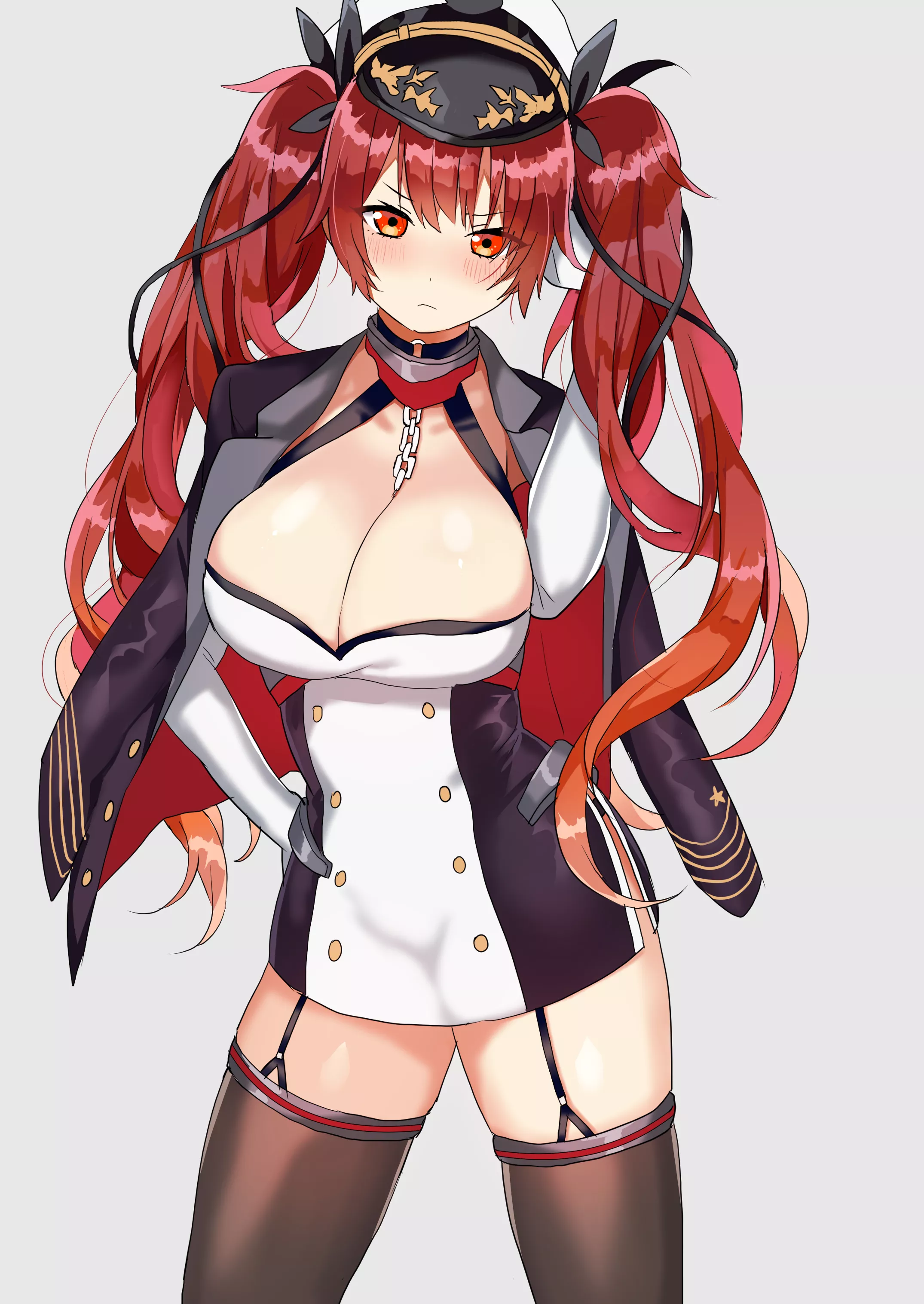 Don't take this the wrong way, idiot! I only agrees to go out with you because I felt sorry for you,not cause I'm jealous or anything~❤ (USS Honolulu, Azur Lane, Eagle Union Faction)