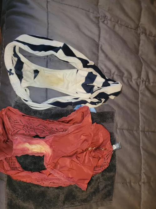 Double dirty panties from my wife