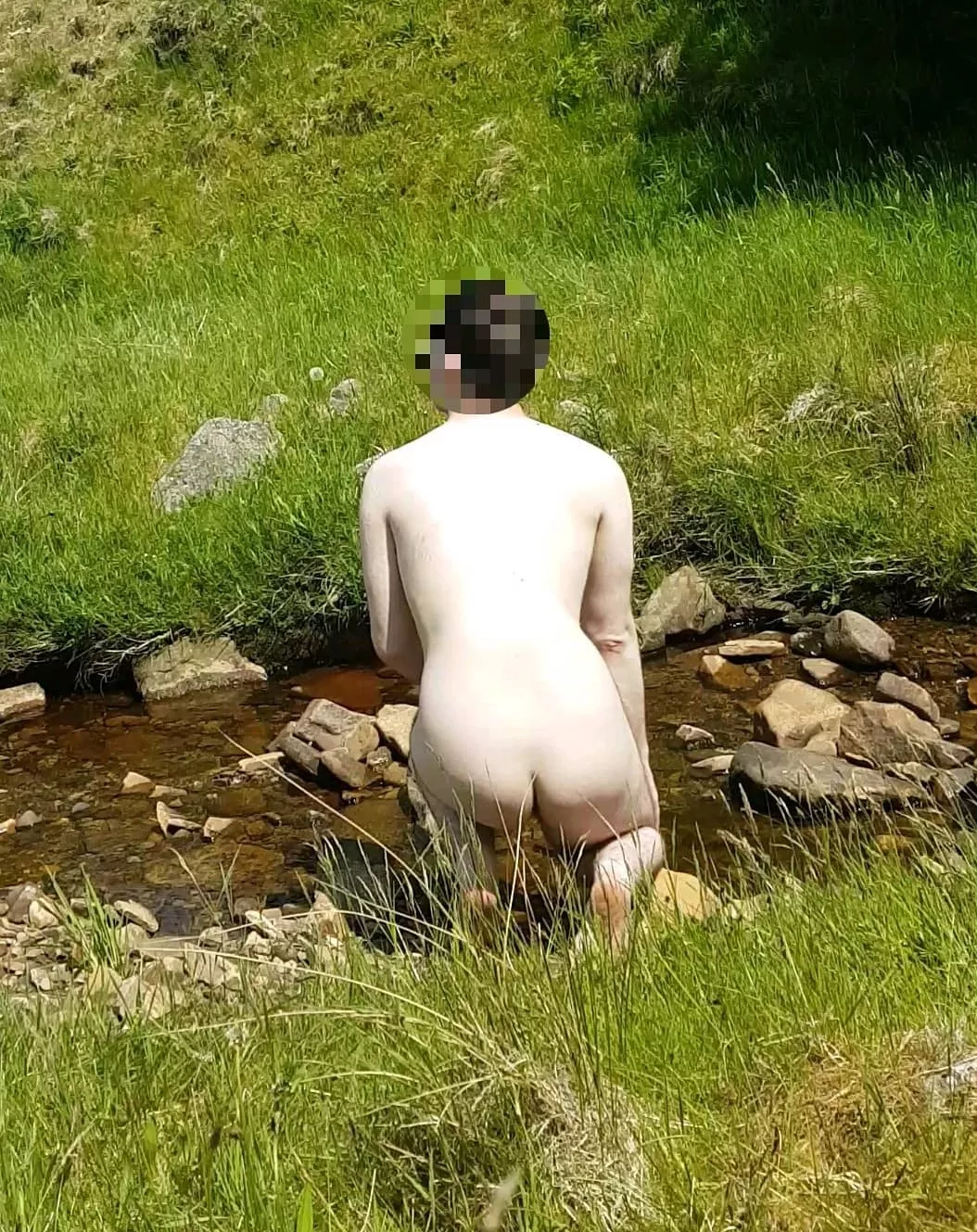 Down by the river. Down by the river.