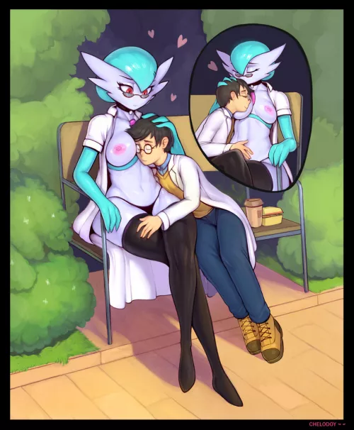 Dr. Voir and her trainer (CHELODOY)