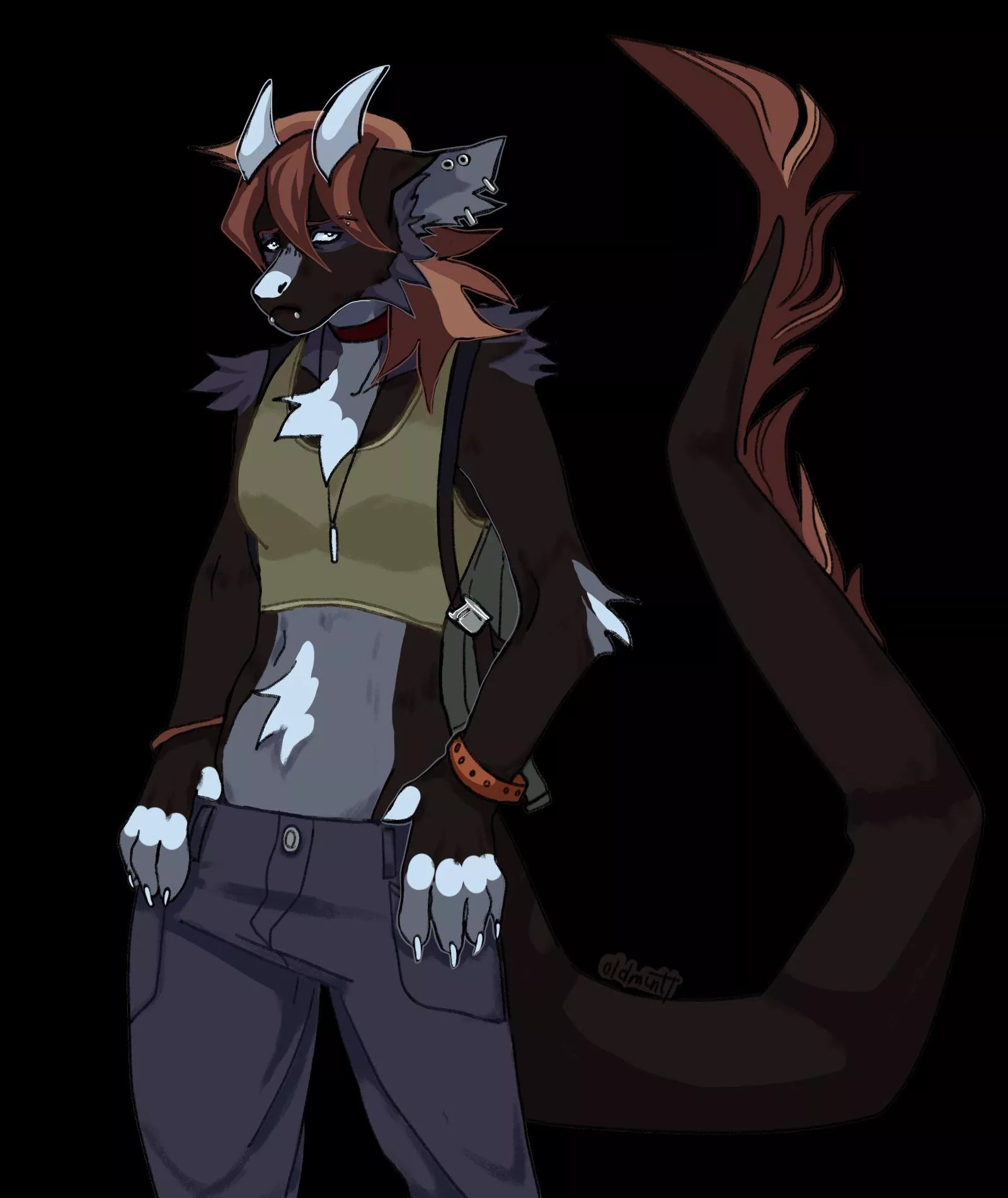 Dragon fursona :) art by me : oldmintt on Twitter