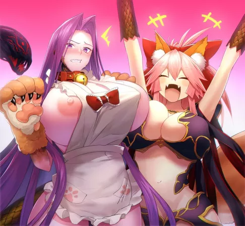 Dress with Gorgon and Tamamo Cat Dress with Gorgon and Tamamo Cat