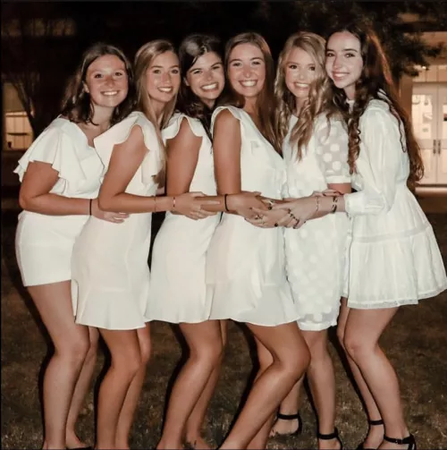 Dressed in white