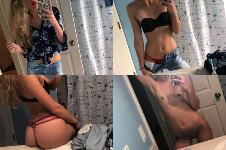 Dressed up to post shower