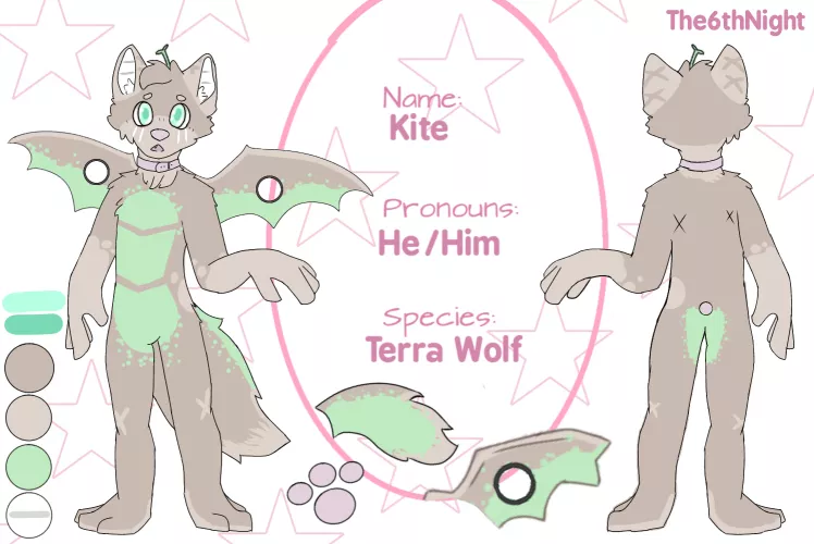 Drew my fursona ref sheet. Does it need more info?