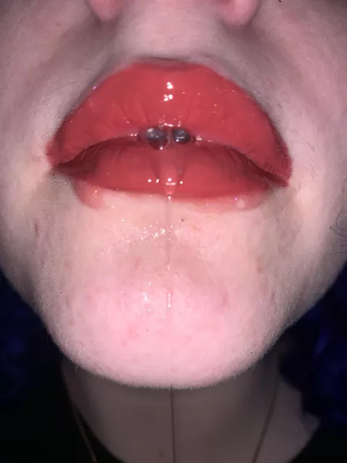 Drool and lip gloss Drool and lip gloss