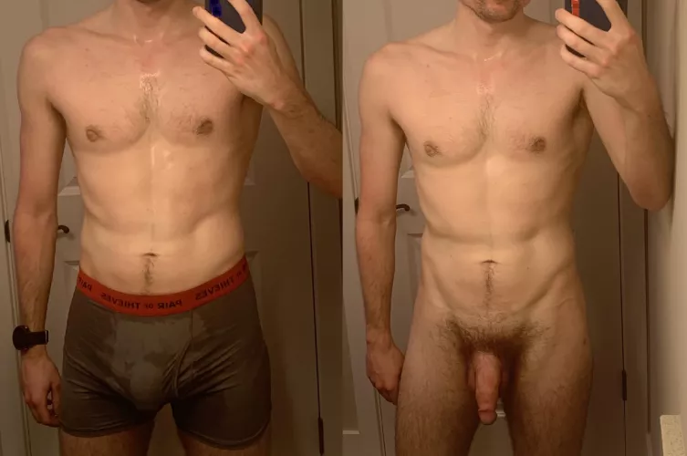 Dropping trou post-workout