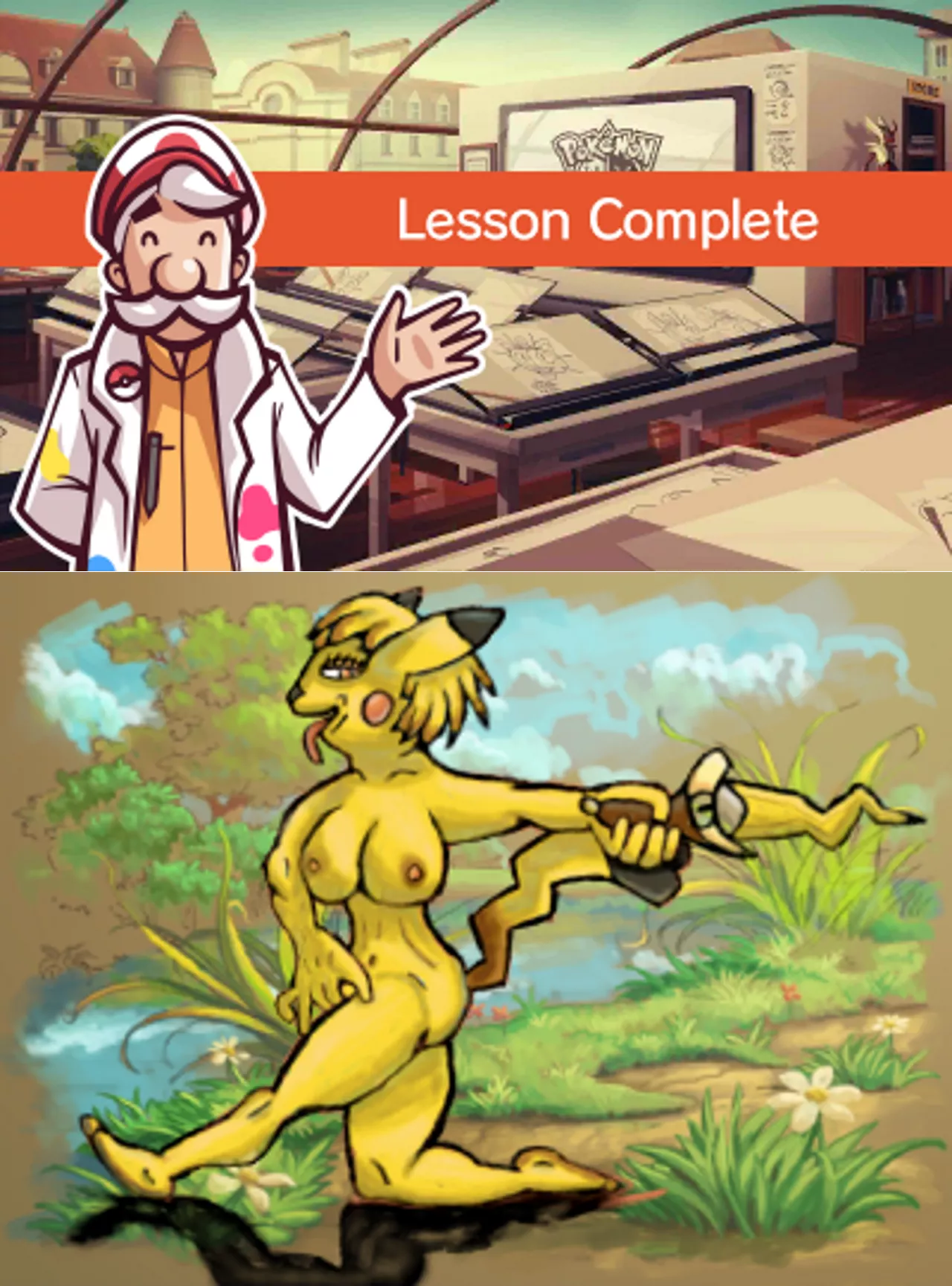 Dude's really pleased i drew Porn for the Apprentice Final. Another Artpeice from Pokemon Art Academy. Dude's really pleased i drew Porn for the Apprentice Final. Another Artpeice from Pokemon Art Academy.