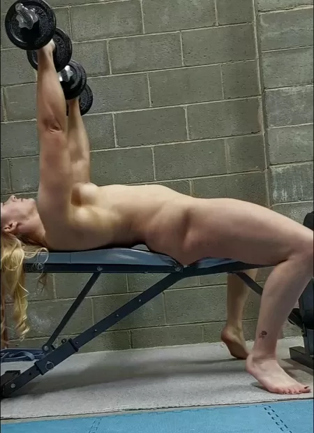 Dumbbell bench press Dumbbell bench press
