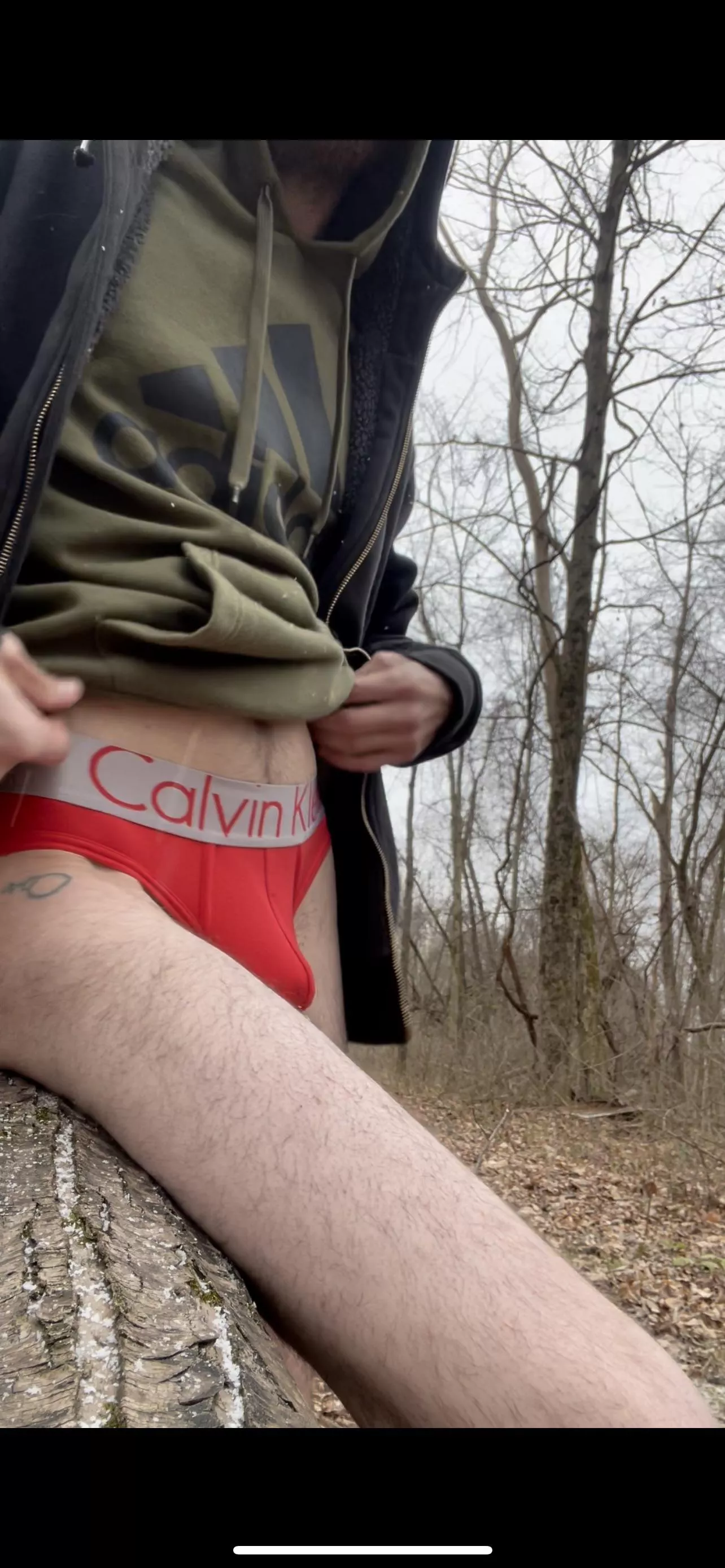 During my very cold hike today