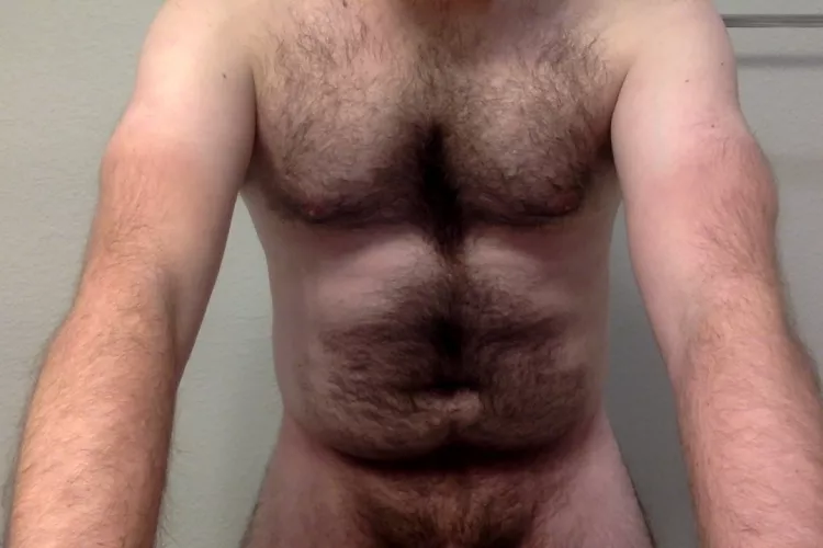 during the cold winter months, you need a hairy DILF to keep you warm
