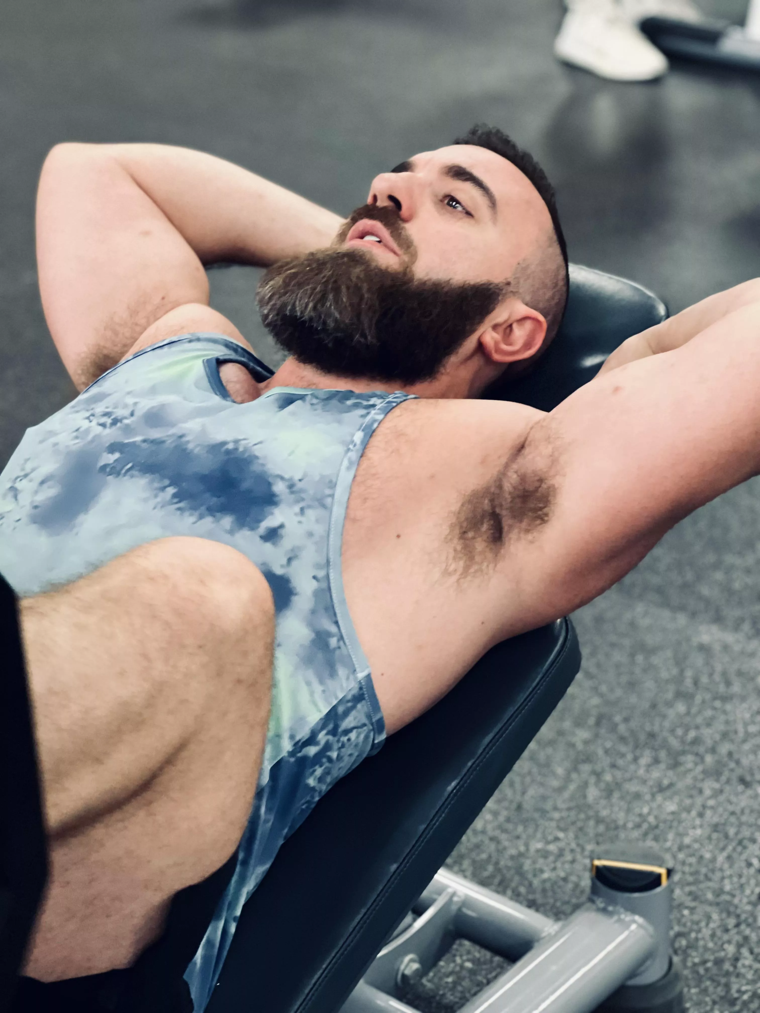 Early morning leg workout has me hot and sweaty. Who wants a sniff?