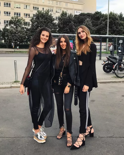 Eastern euro babes in black Eastern euro babes in black