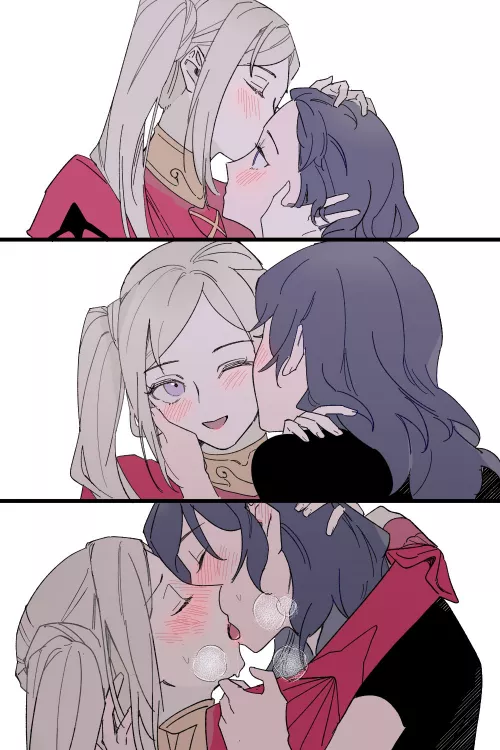 Edelgard and Byleth bonding [Fire Emblem]