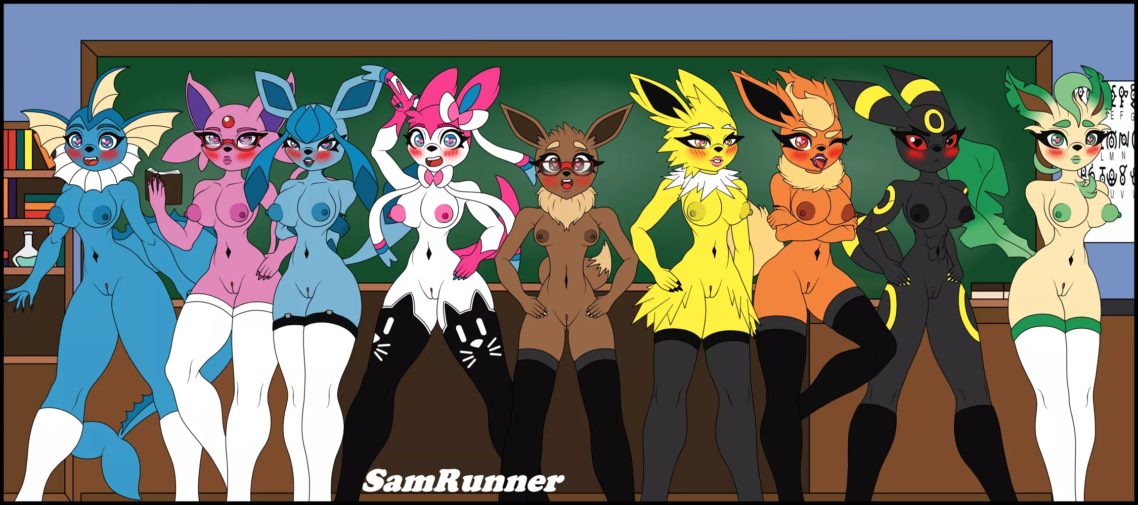 Eeveelutions at school (samrunner) Eeveelutions at school (samrunner)