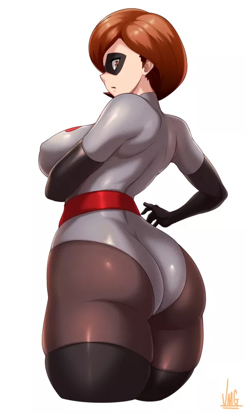 Elastigirl Not Used To The Proportions Of Her Suit Yet (JMG) [The Incredibles]